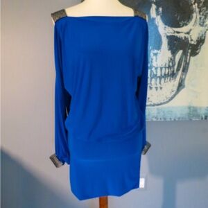 Arden B Cold Shoulder Mini Dress